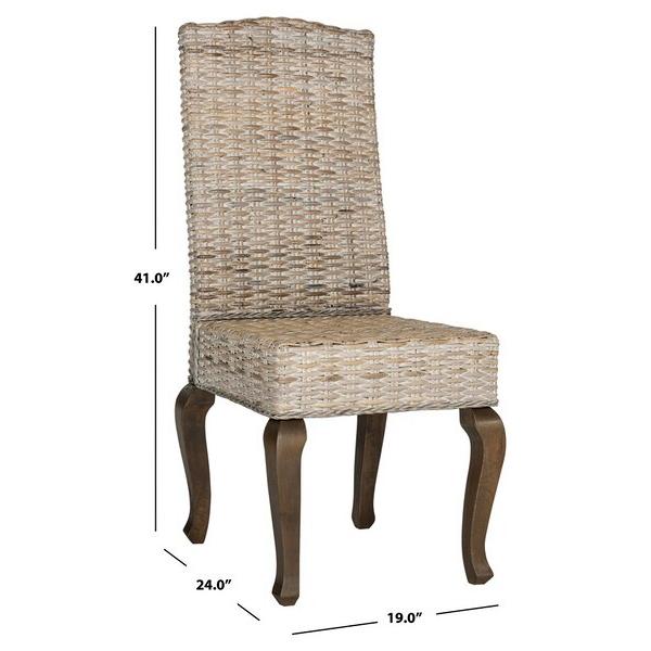 Set of 4 Milos 18" H Wicker Dining Chairs