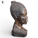 WOOD HEAD FIGURINE