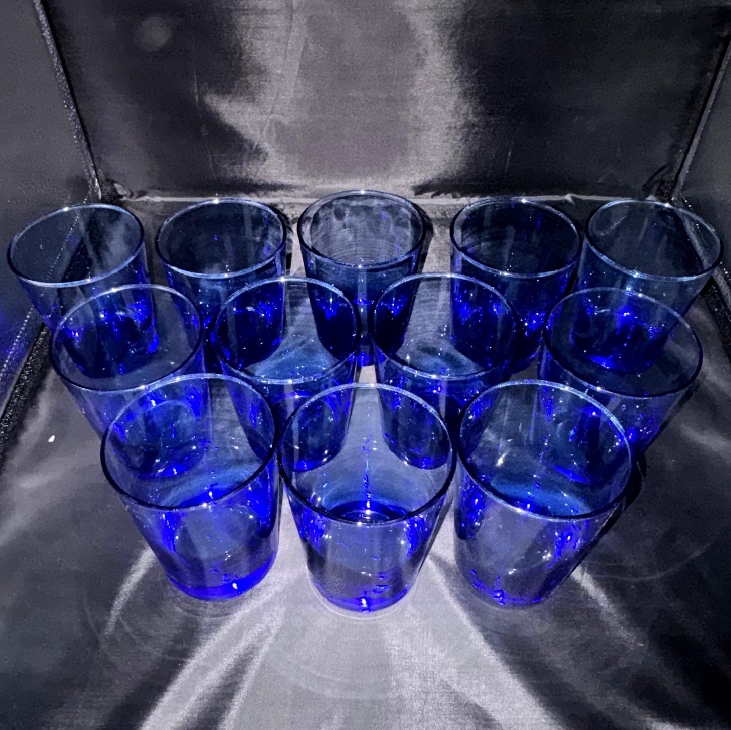 Set of 12 Blue Club Glasses