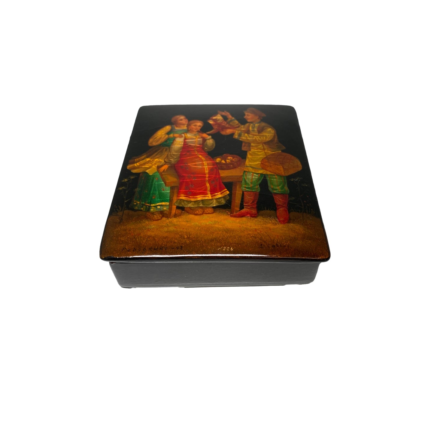 Boot Seller Russian Lacquer Box