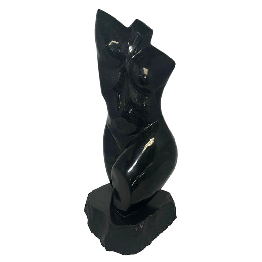 Black Marble Bust Sculpture