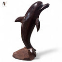 WOOD CARVED DOLPHIN