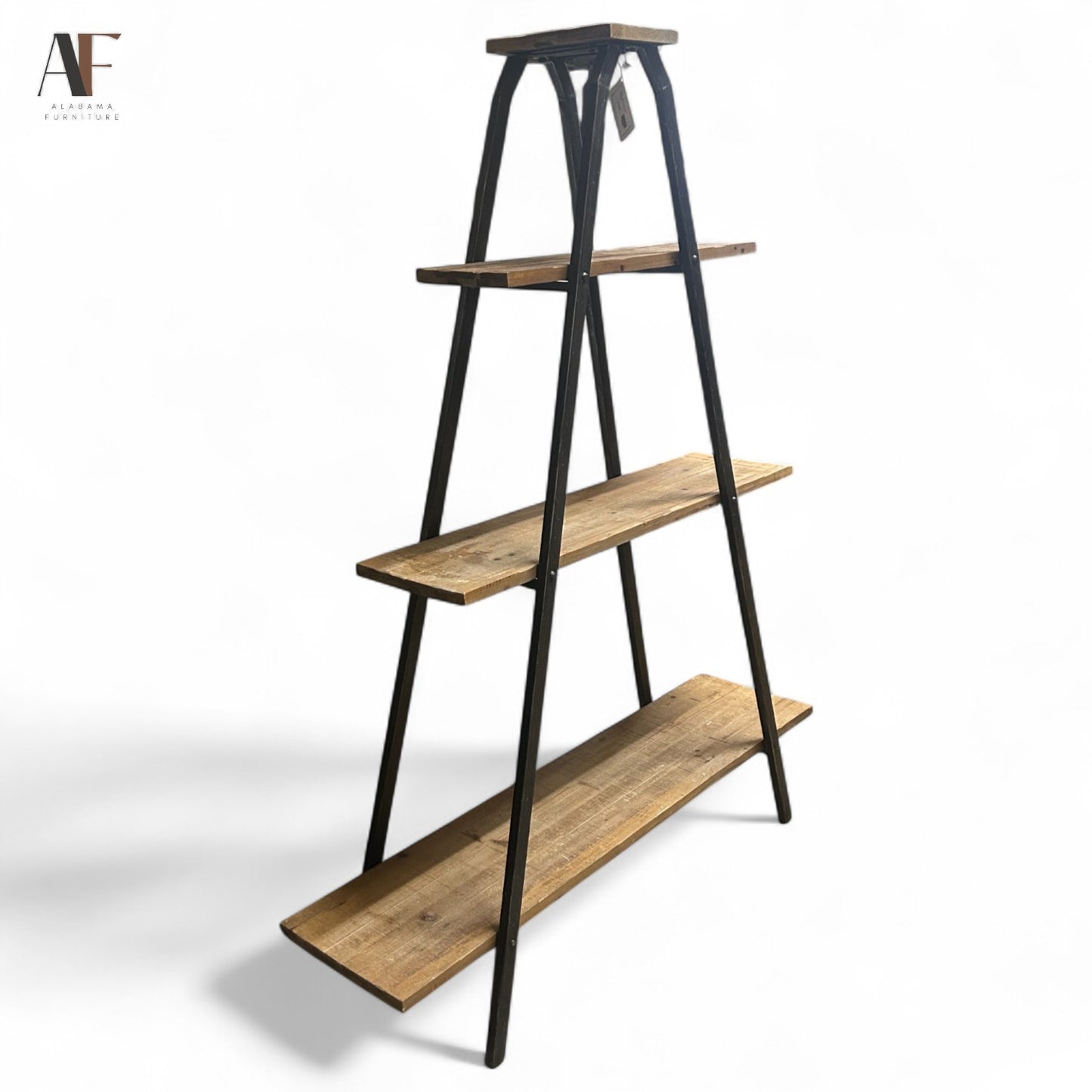 WOODEN SHELVING UNIT