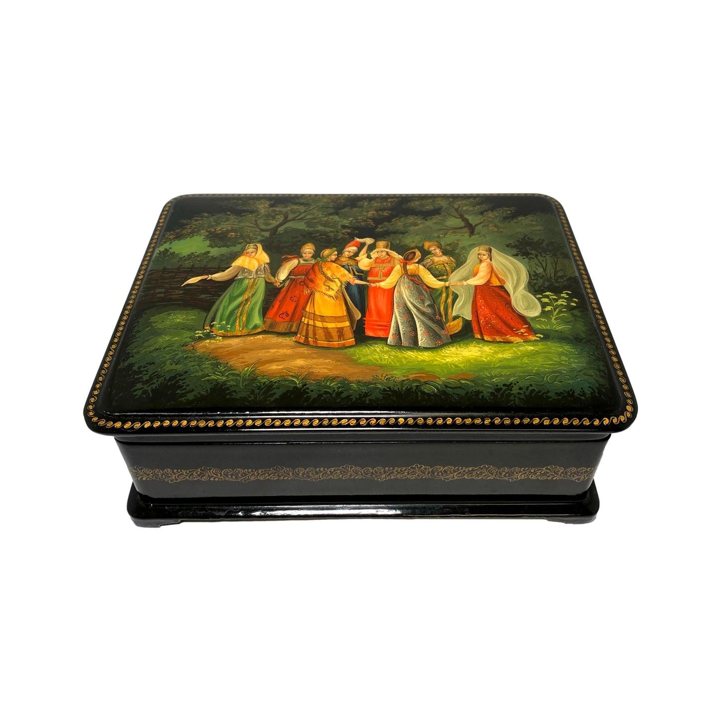 Circle Dance Russian Lacquer Box