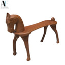WOOD HORSE BENCH