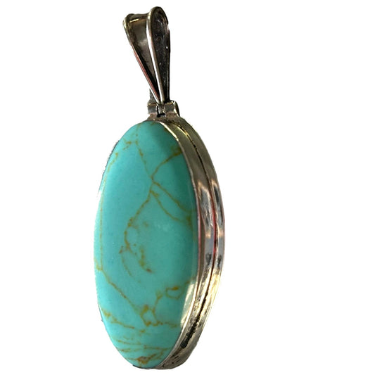 Turquoise Silver Pendant