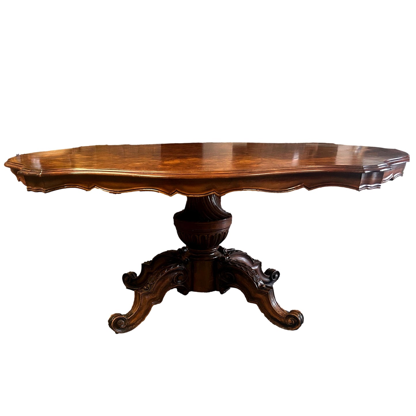 Burled Walnut Table