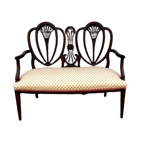 Vintage Upholstered Settee