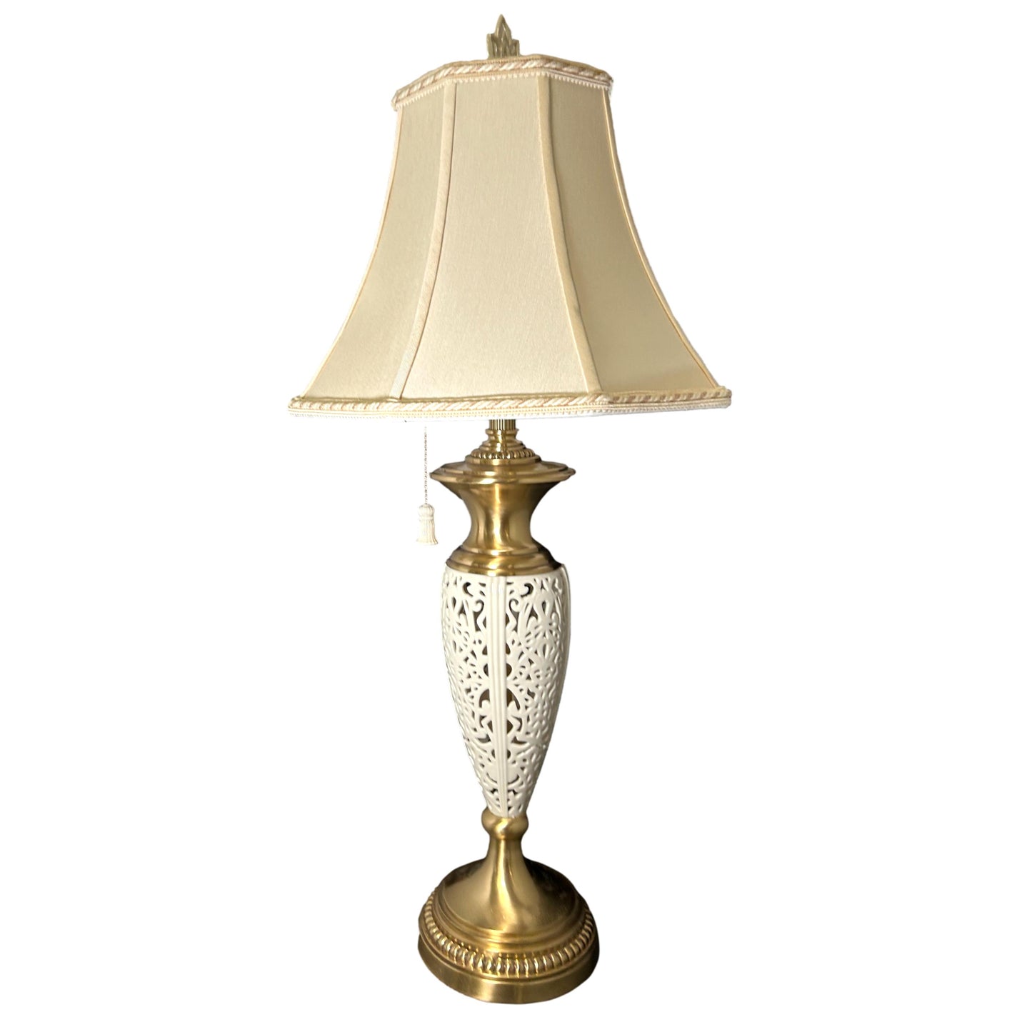 Brass and Porcelain Table Lamp