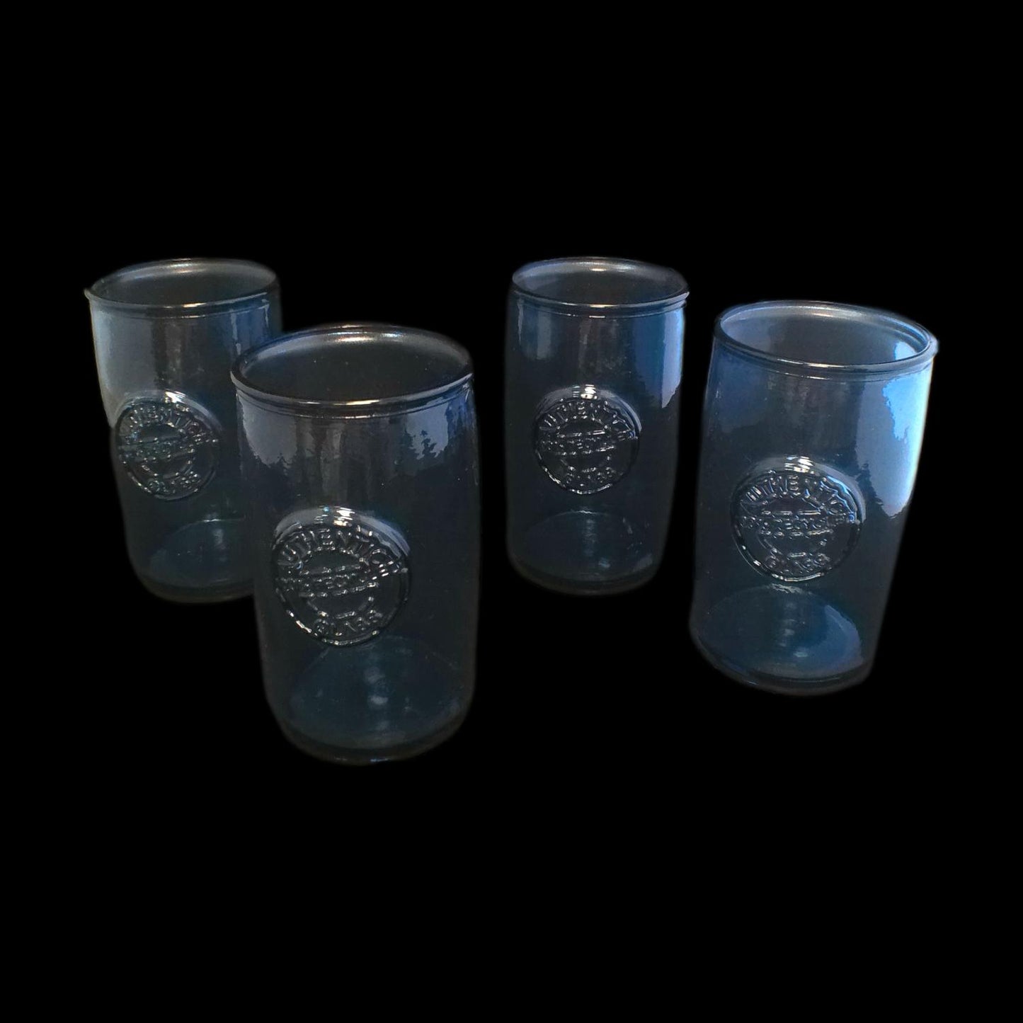 Set of 4 Blue Glasses