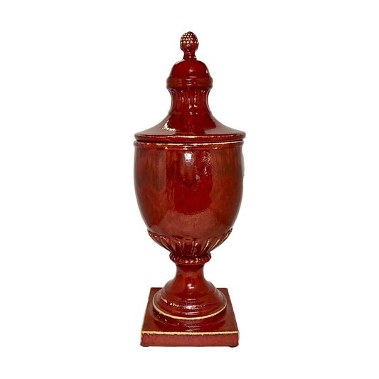 Red Finial w Lid
