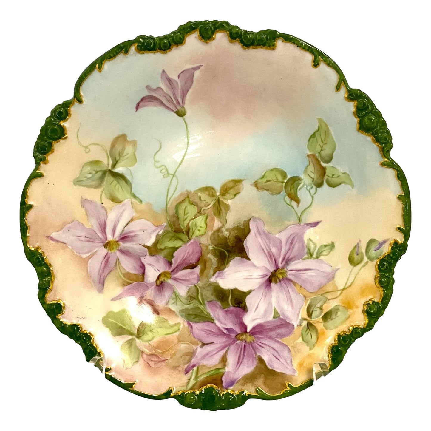 French Purple Lily Plate