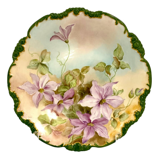 French Purple Lily Plate