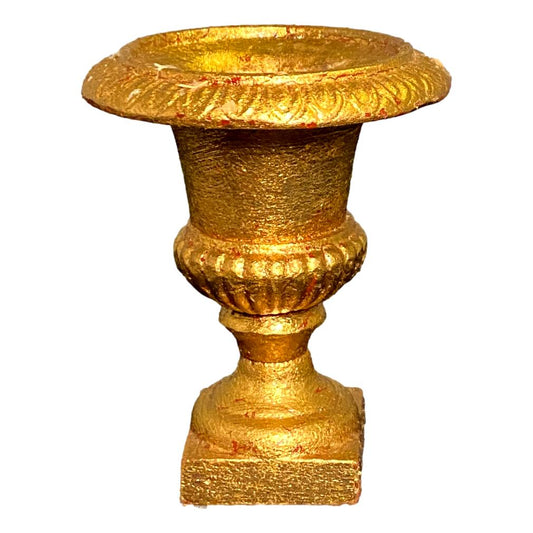 Small Gold Urn Planter