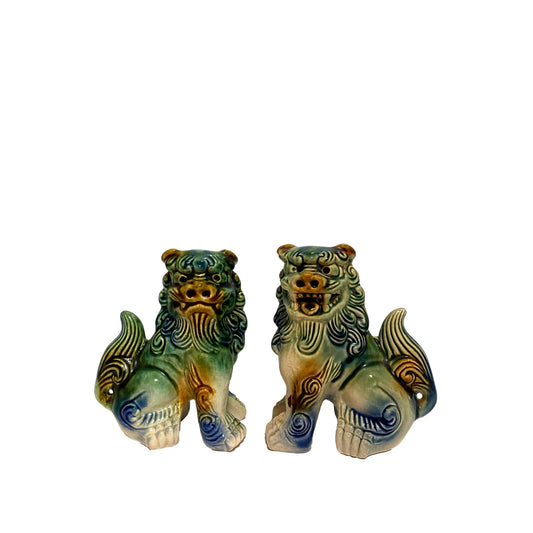 Pair of Ceramic Fu Dogs