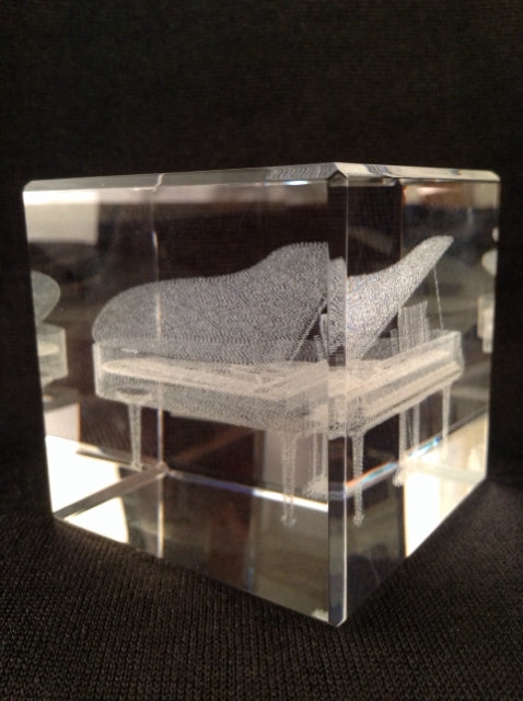 Crystal Piano Cube