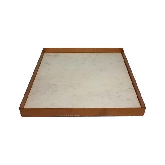 Square Tray with Marble Insert