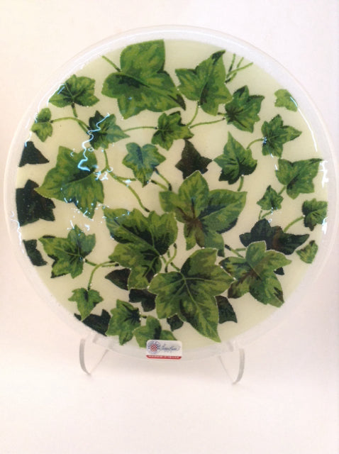 Peggy Karr 11" Round Plate -Ivy