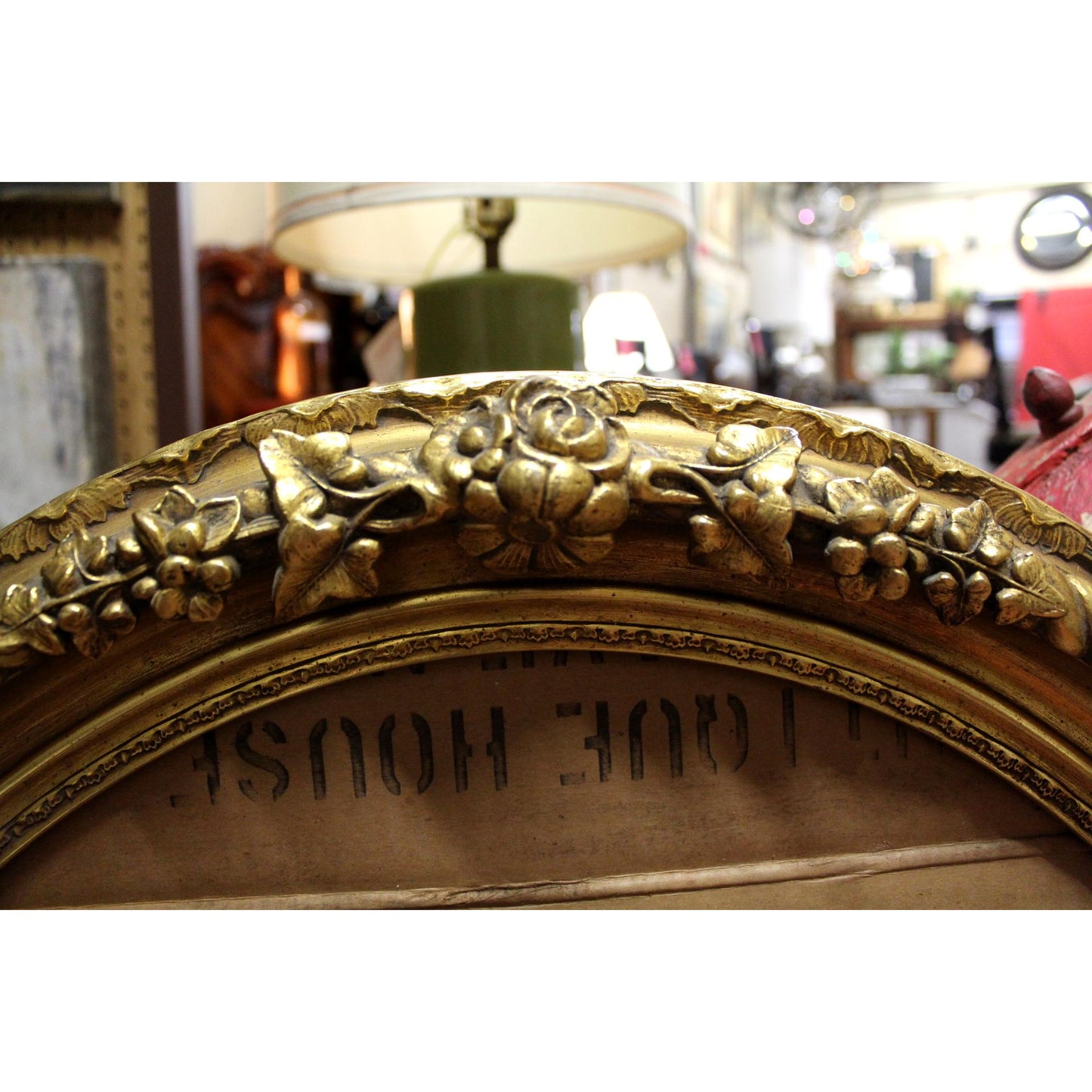 Antique Oval Gilded Frame