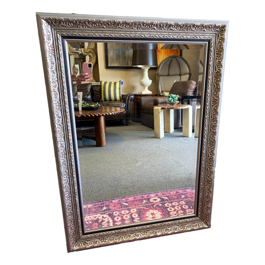 Brushed Antique Silver Mirror