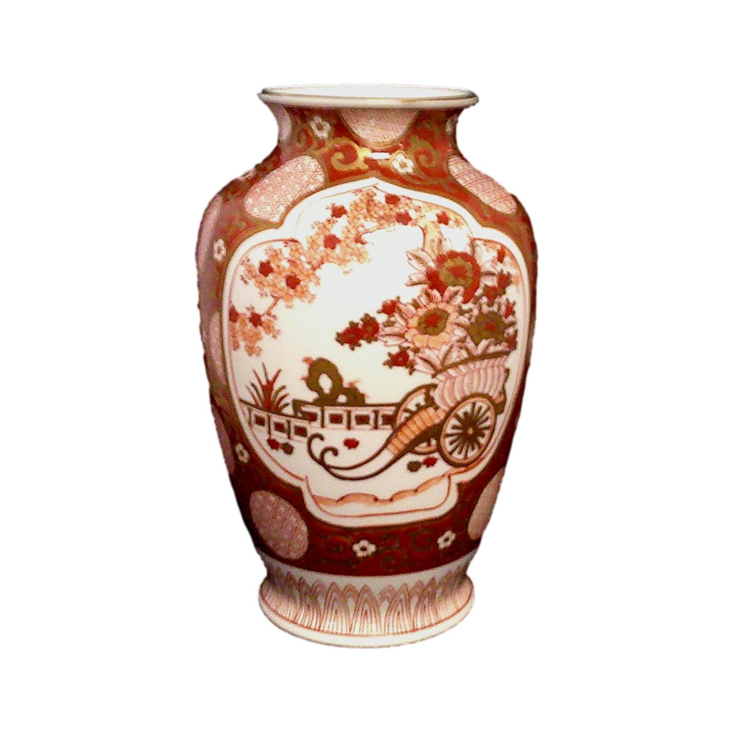 Gold Imari Hand Painted Vase