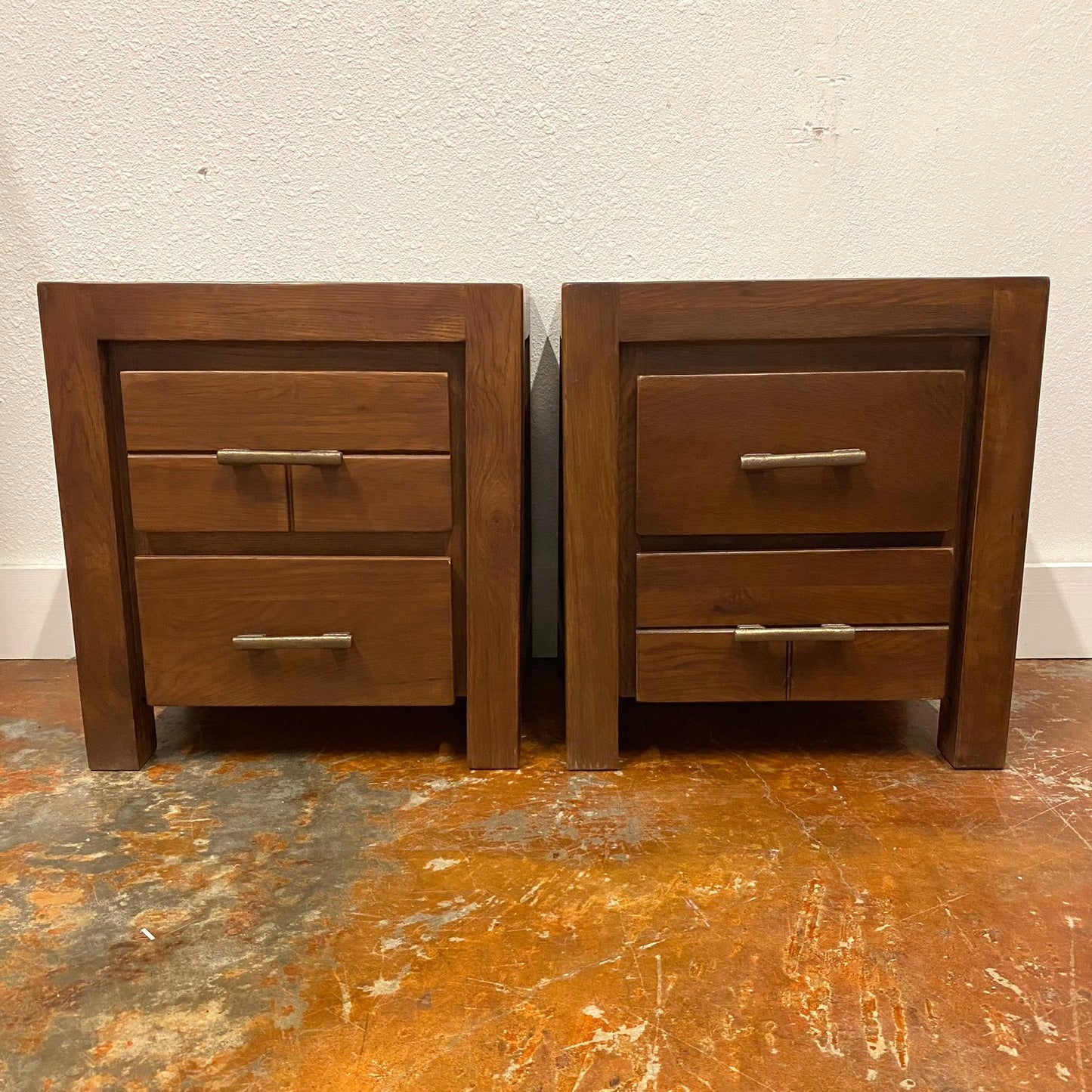 Pair of 2 Drawer Nightstands