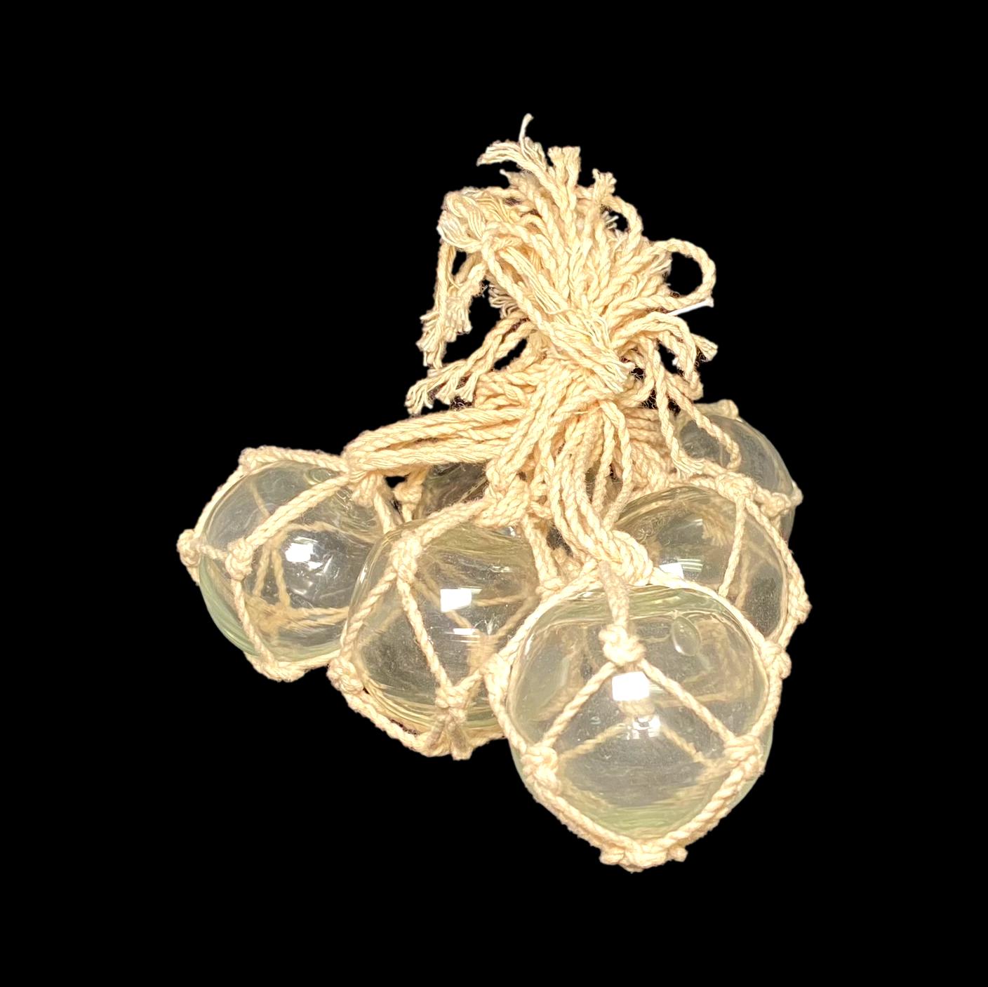 Rope & Glass Ball Cluster