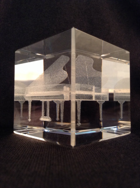 Crystal Piano Cube