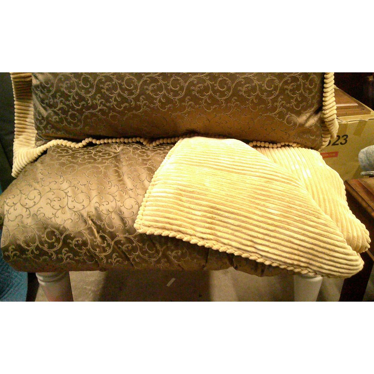 Gold Twin Pillow & Blanket