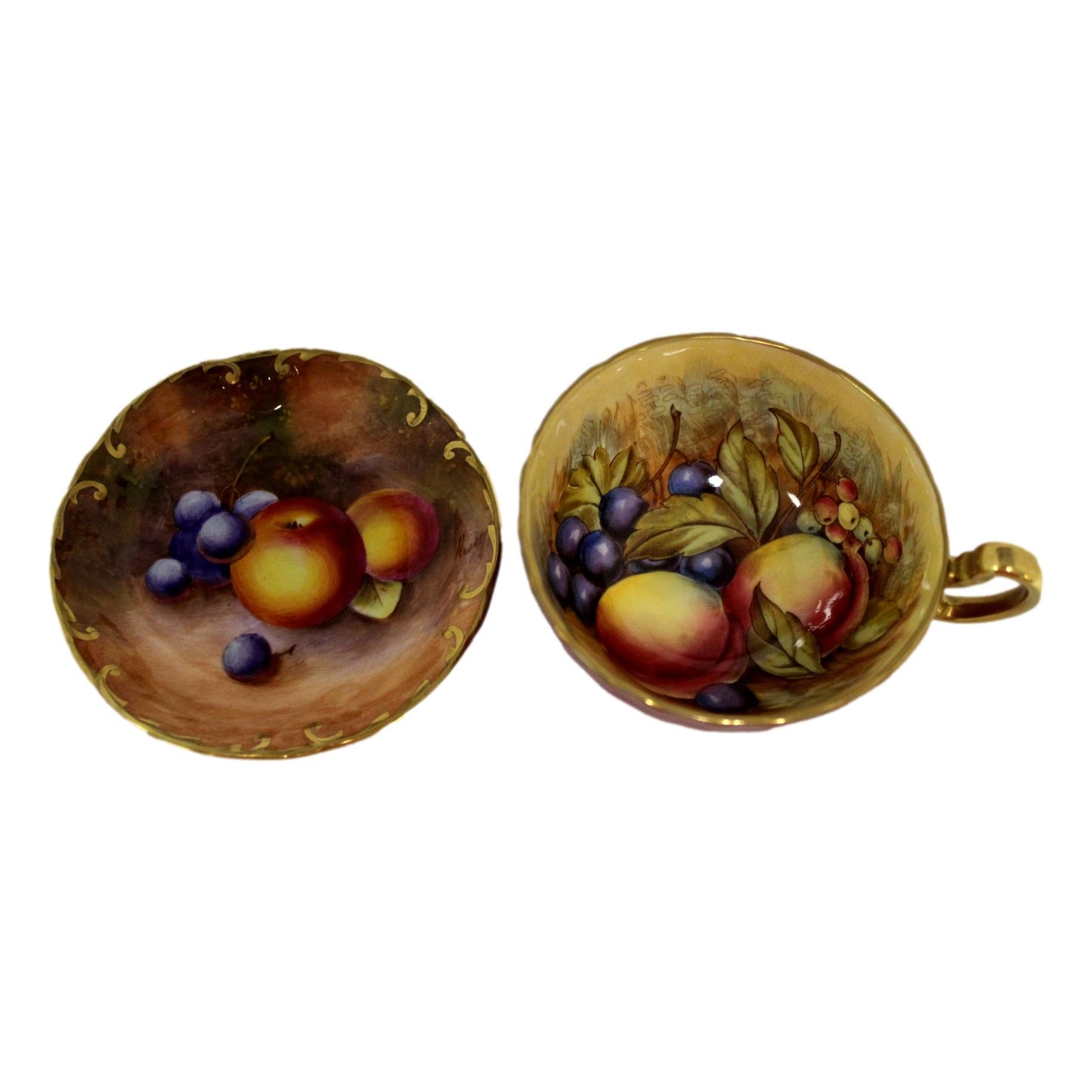 Aynsley Fruit and Berries Cup & Saucer