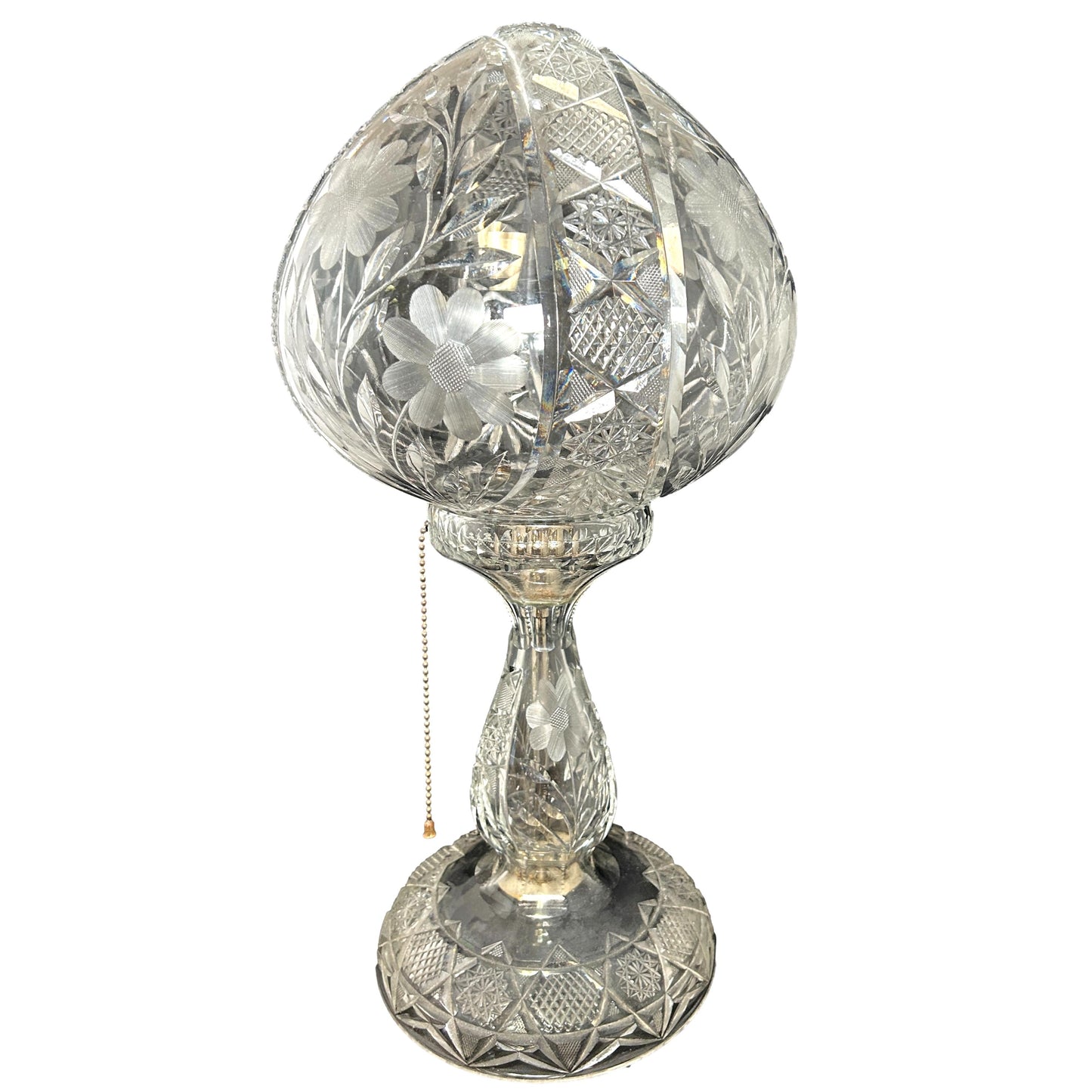 Vintage Cut Crystal Table Lamp