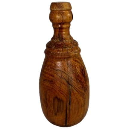 Lathed Wood Bottle