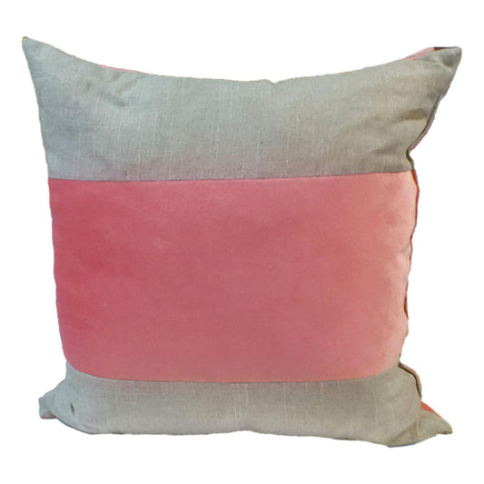 Pink Velvet Throw Pillow