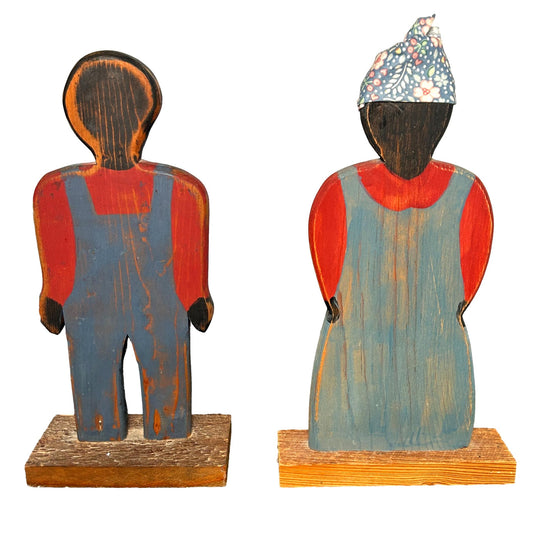 Pair of Wood Figures