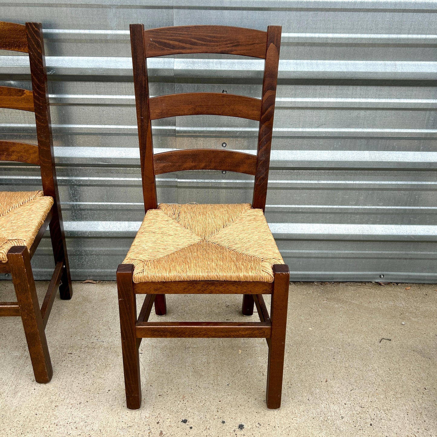 Set of 6 Ladderback Dining Chairs