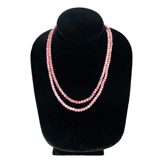 Blush Pink Bead Necklace