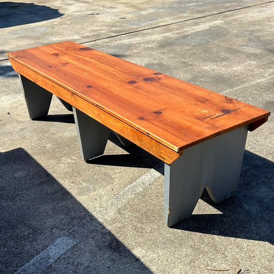 Pine Bench/ Gray Legs