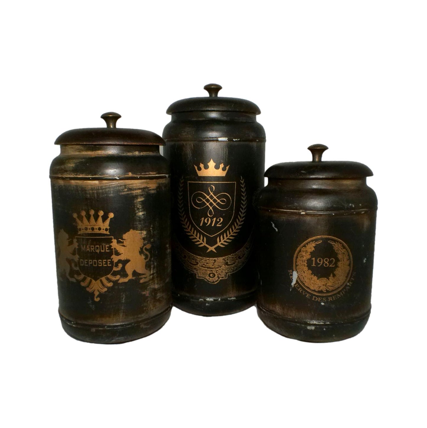 Distressed Canister Set