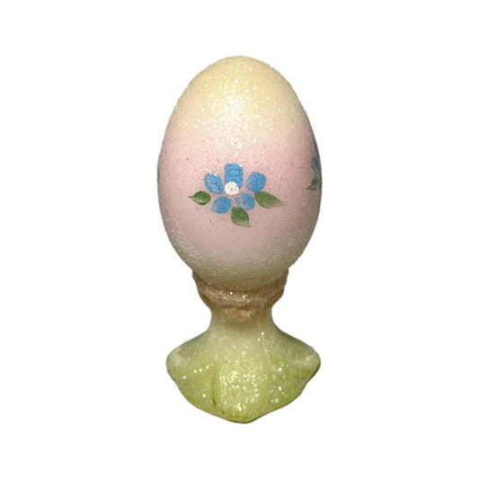 Fenton Sugared Egg on Pedestal