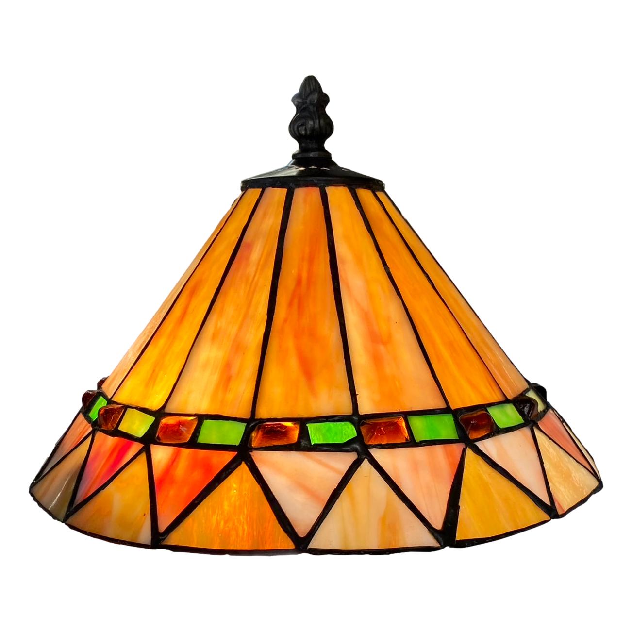 Stained Glass Candlestick Lamp