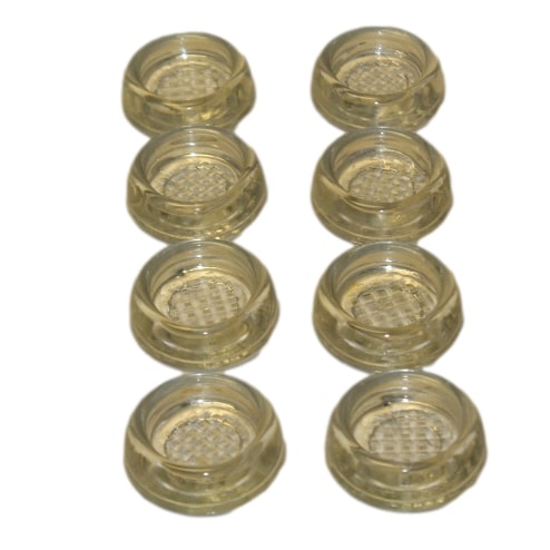 Set of 8 Glass Furniture Coasters