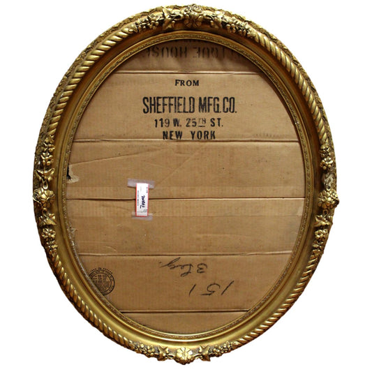 Antique Oval Gilded Frame
