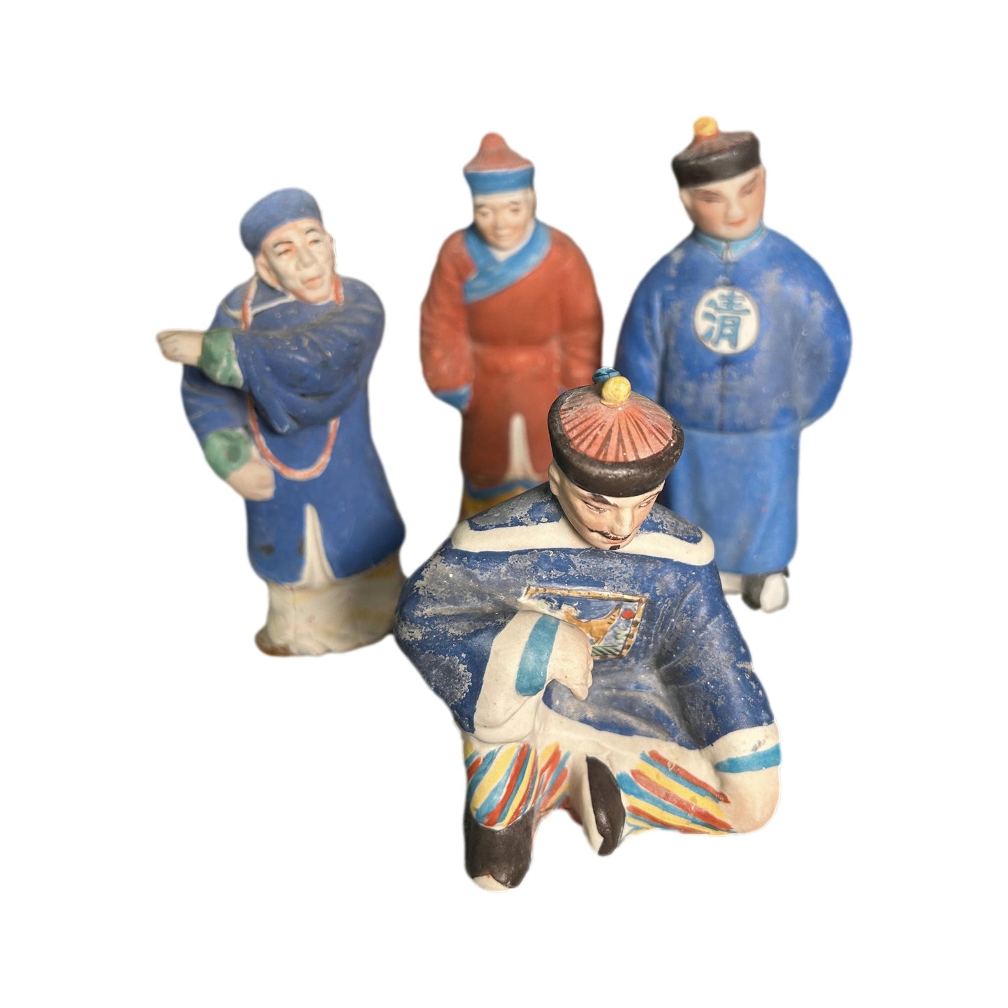 Vintage Oriental Pottery Figurines