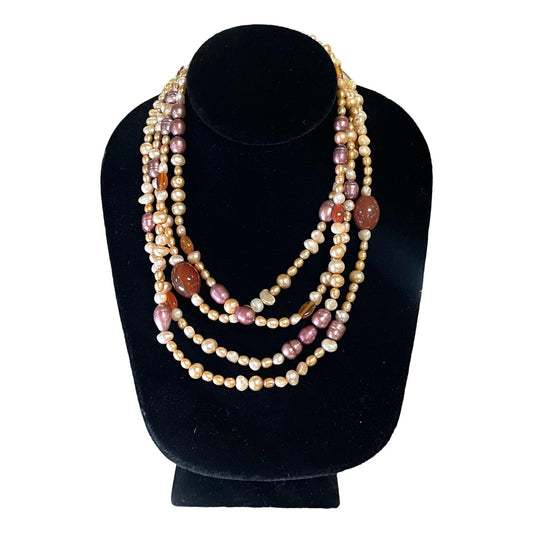 Rouge Multi Bead Necklace