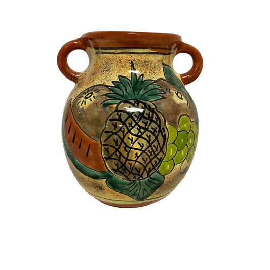 Painted Fruit Bowl Vase