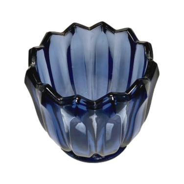 Fenton Blue Glass Votive Holder