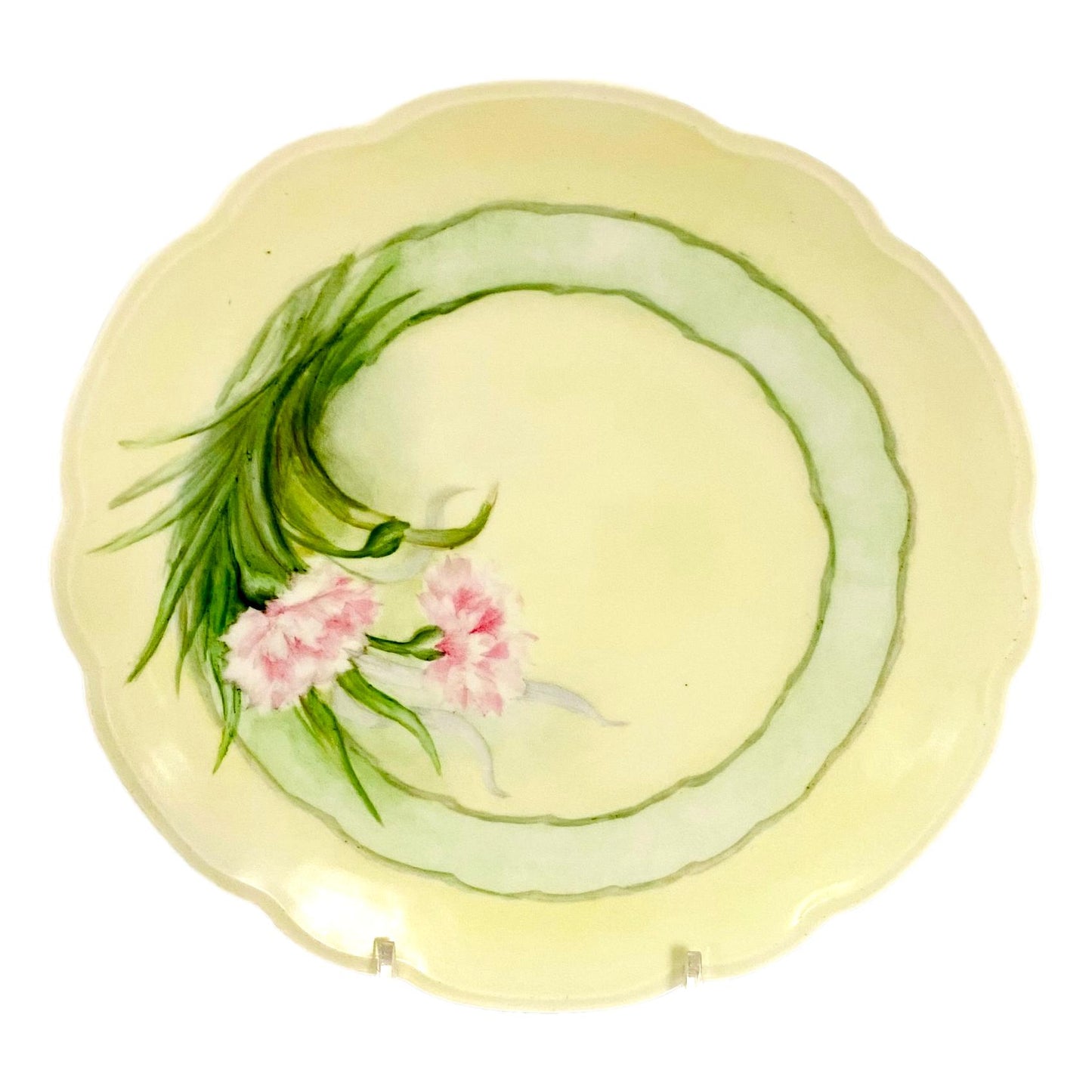 Handpainted Carnation Plate