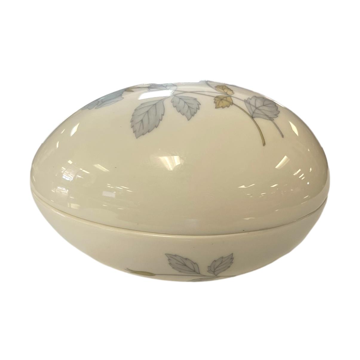 Ceramic Egg Trinket Box