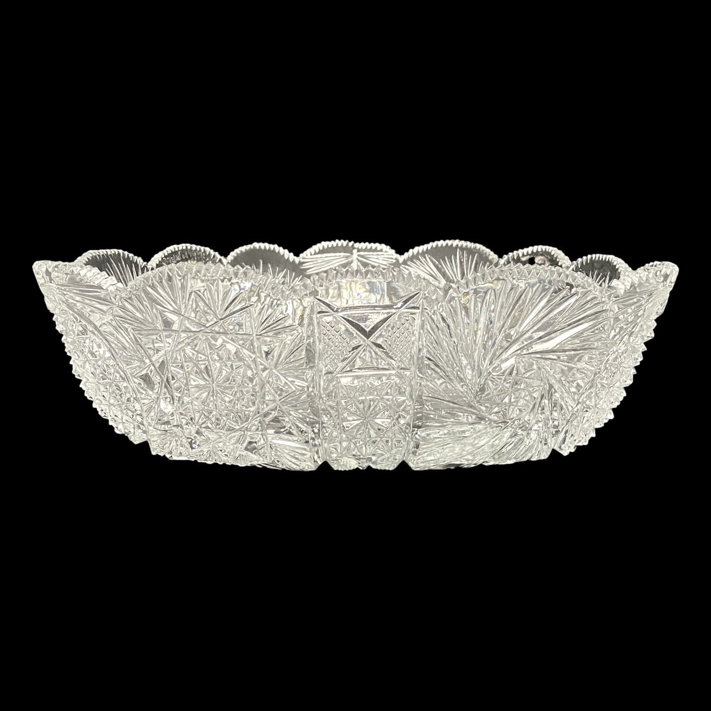 Cut Crystal Centerpiece Bowl