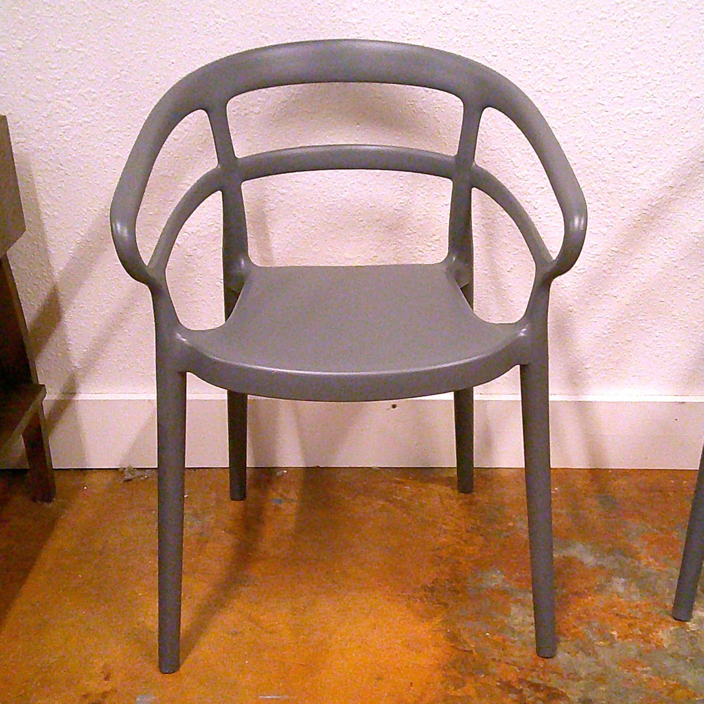 Amazon Basics Dark Grey, Curved Back Dining Chair - Set of 2